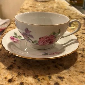 Vintage Fine Bohemian China Cup & Saucer